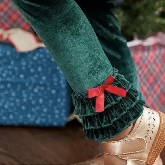 🍎NWT MATILDA JANE TINSEL RUFFLE LEGGINS - Picture 2 of 10